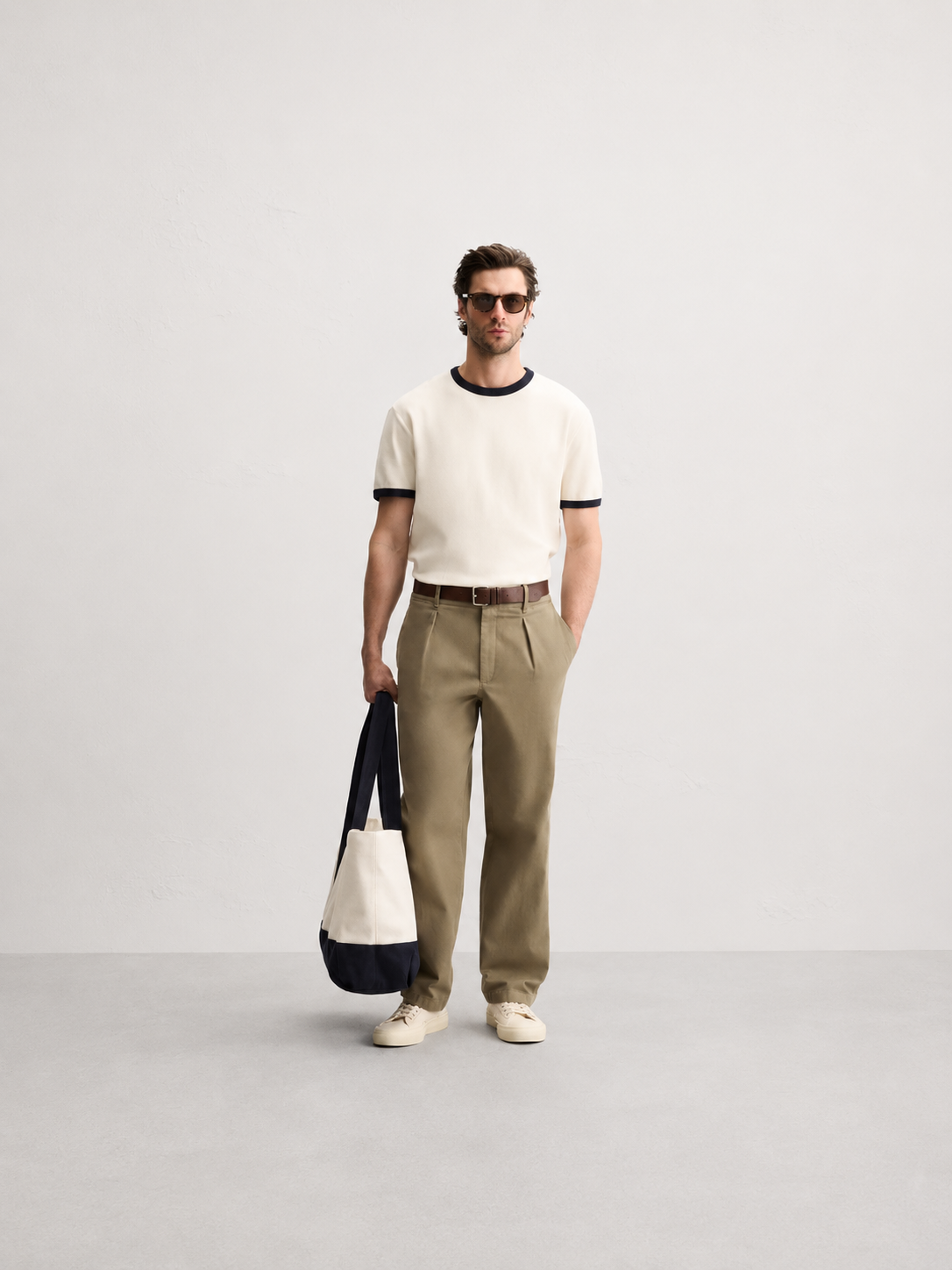 Onhete Coastline Ringer Tee